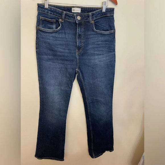 Zara|| Blue Jean Boot Cut, Size 14. Worn Once. With stretch - Picture 1 of 9